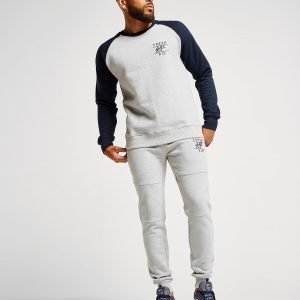 Fresh Ego Kid Raglan Crew Tracksuit Harmaa