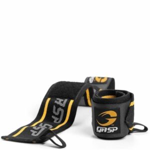GASP 18 Inch Wrist Wraps Black/Yellow