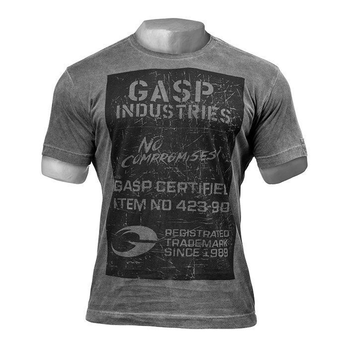 GASP Broad str. print tee Wash Black Medium