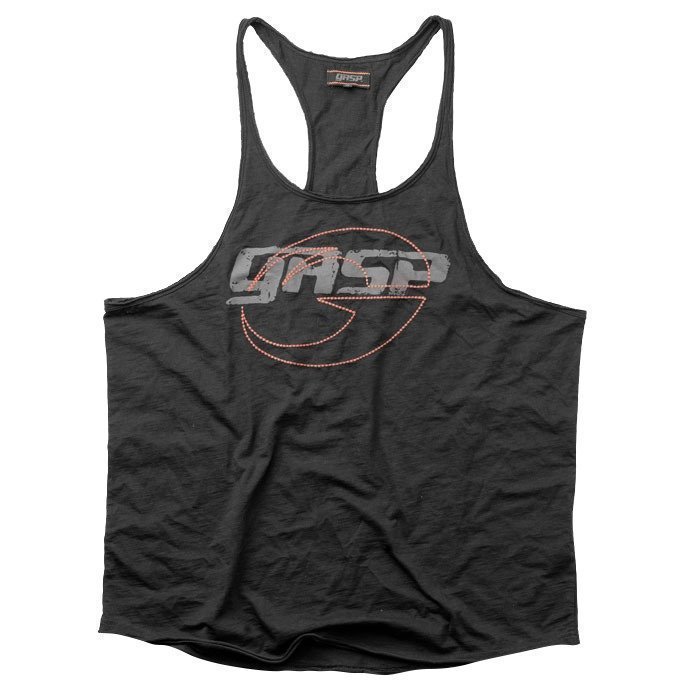 GASP Deep Cut Slub Tank black L