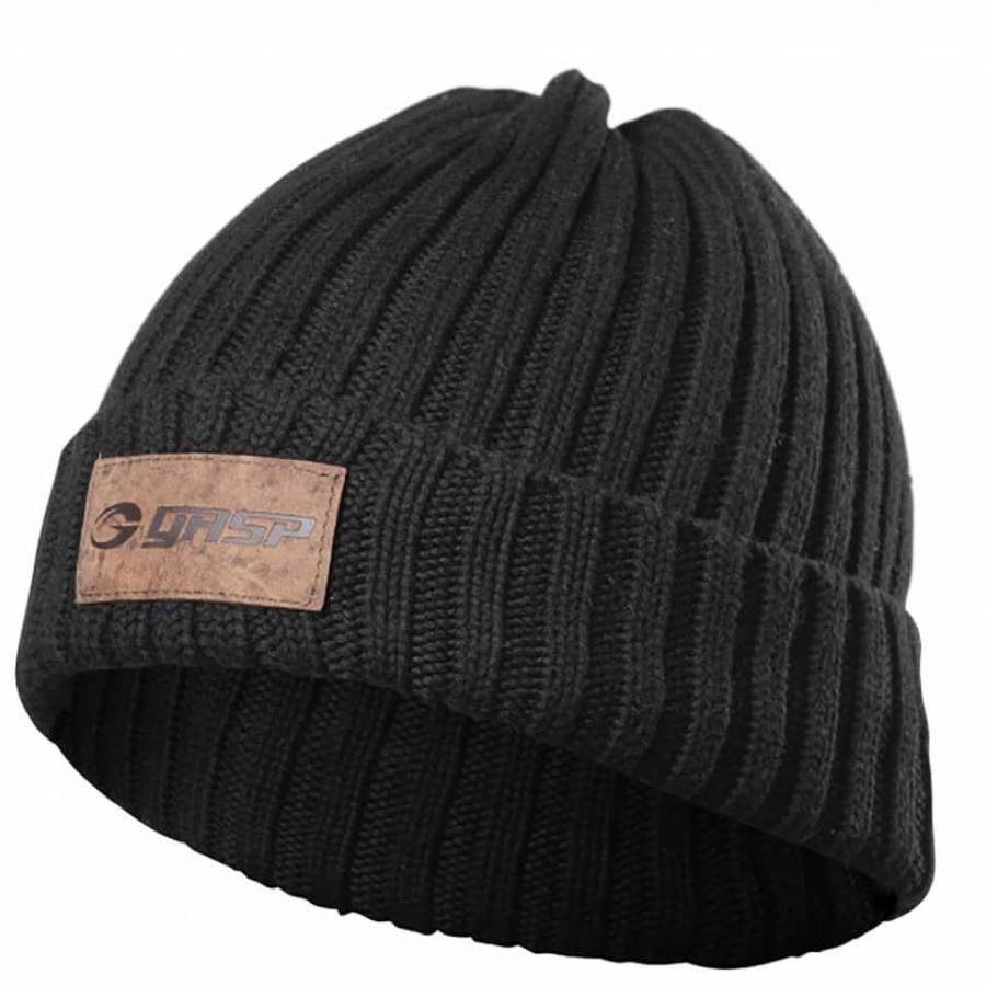 GASP Heavy Knitted Hat Black