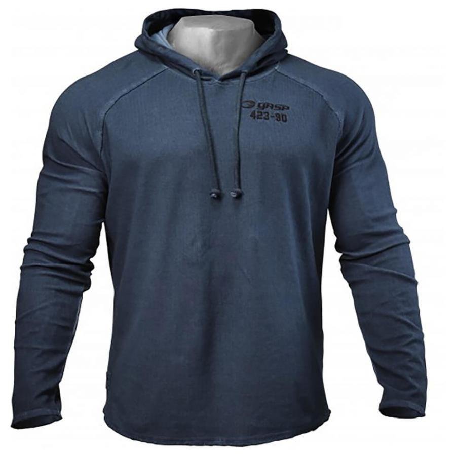 GASP Heritage Hoody Petrol Blue XL Sininen