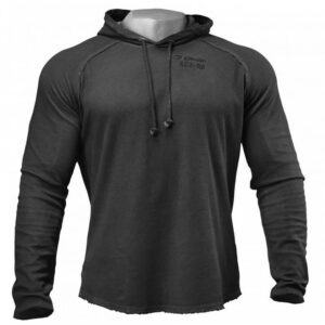 GASP Heritage Hoody Wash Black M Musta