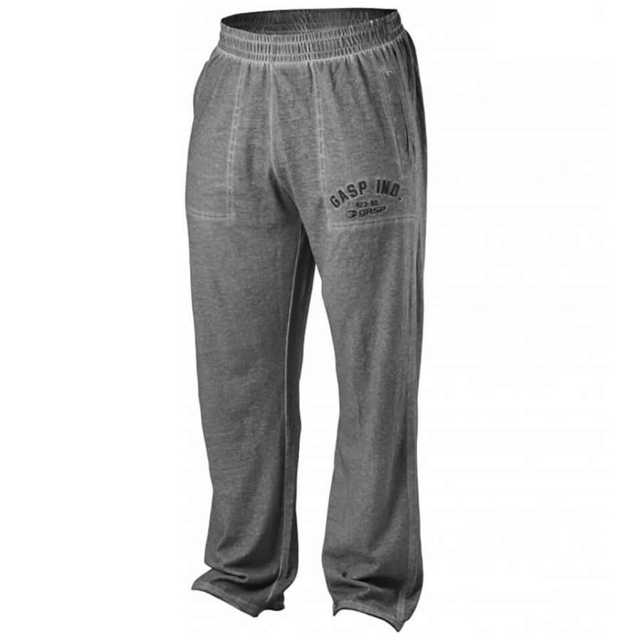 GASP Heritage Pants Grey Melange L Harmaa