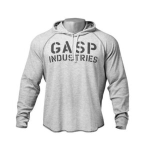 GASP L/S Thermal Hoodie grey melange XL