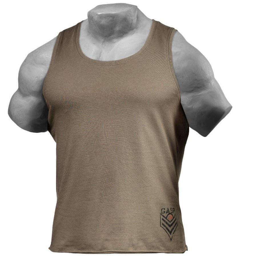 GASP Men's Broad Street Tank Top Wash Green S Vihreä