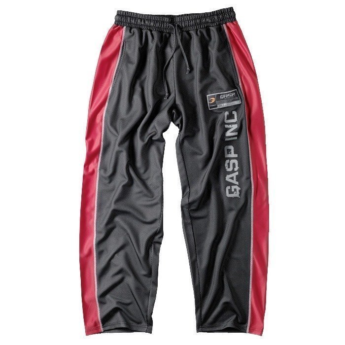 GASP No 1 mesh pant black/red Small