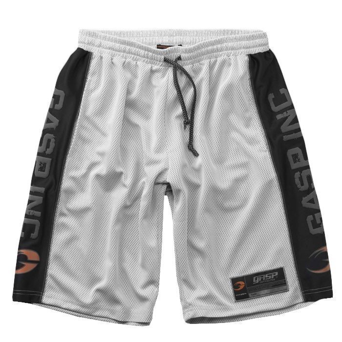 GASP No1 Mesh Shorts white/black Small