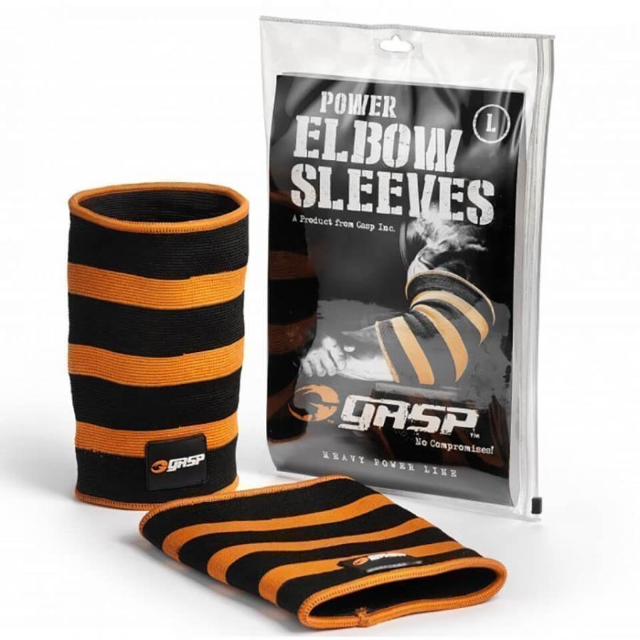 GASP Power Elbow Sleeves Black/Flame L Black/Orange