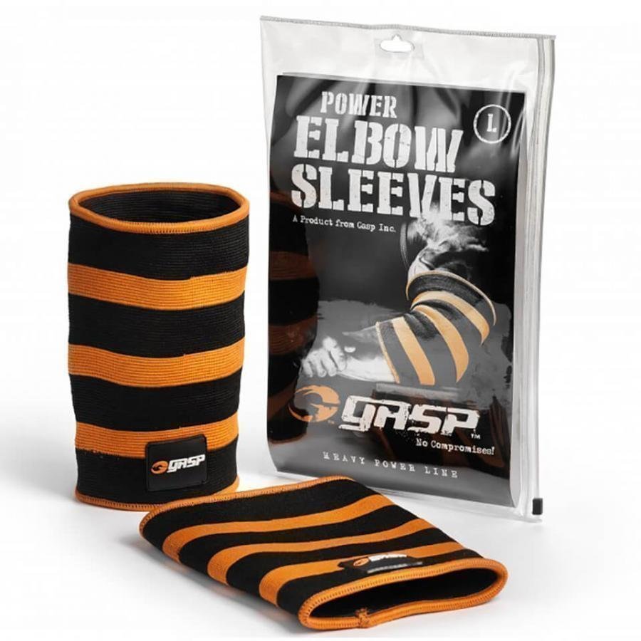GASP Power Elbow Sleeves Black/Flame XL Black/Orange