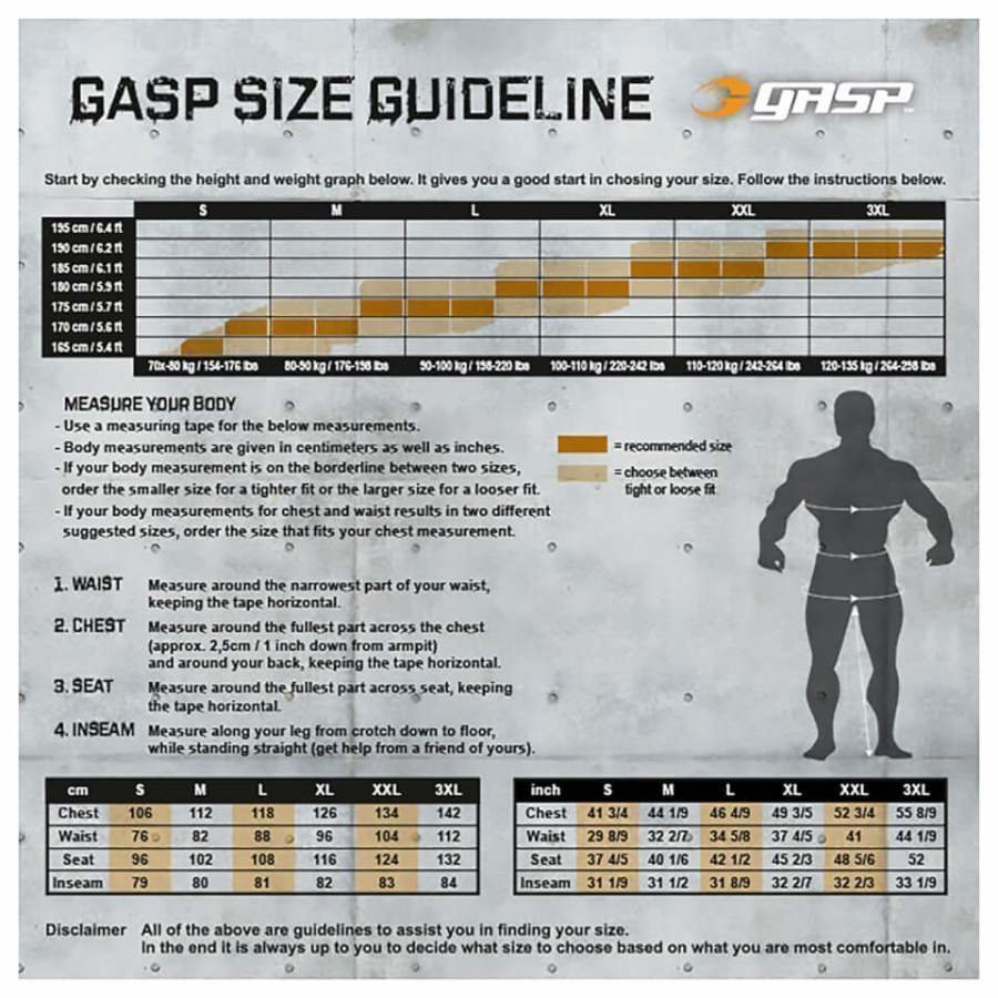 GASP Pro Gym Hoody Black L Musta