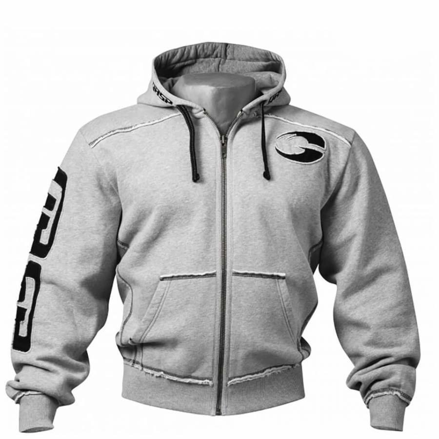 GASP Pro Gym Hoody Grey Melange L Harmaa