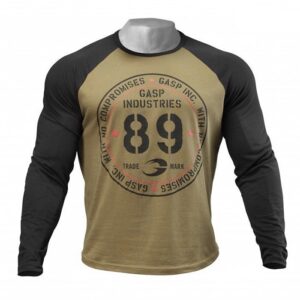 GASP Raglan Longsleeve Tee Military Oil L
