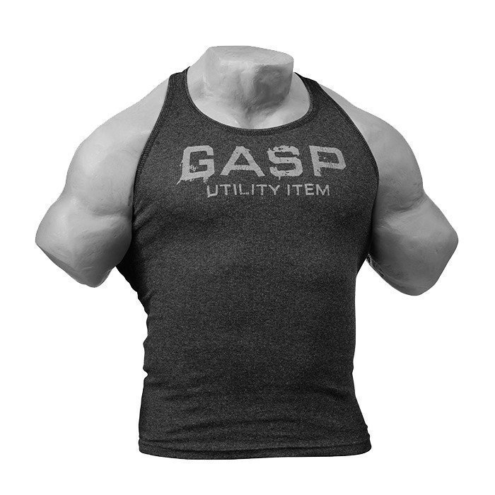 GASP Ribbed T-back antracite melange L