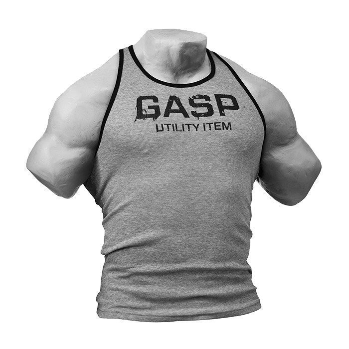 GASP Ribbed T-back grey melange L