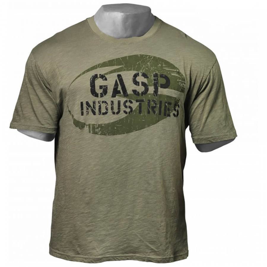 GASP Street Vintage T-Shirt Wash Green M Vihreä