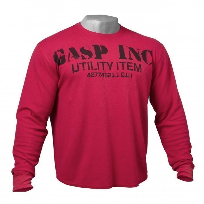 GASP Thermal Gym Sweater Chili Red