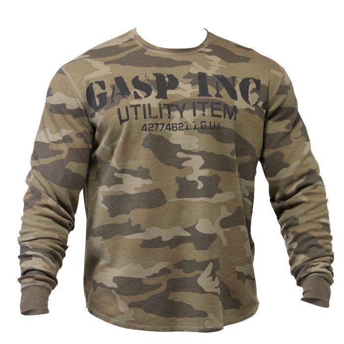 GASP Thermal Gym Sweater camoprint L