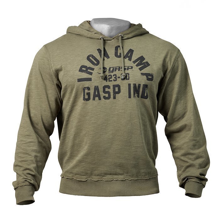 GASP Throwback Hoodie Wash Green XL