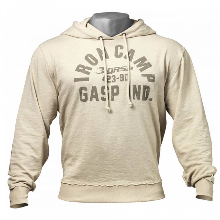 GASP Throwback Hoody Cement XL Kerma