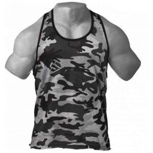 GASP Vintage T-Back Vest Grey Camoprint XXL Harmaa