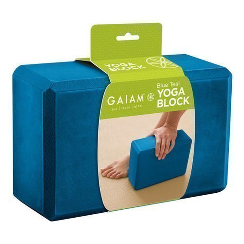 Gaiam Essential Yoga Block Teal Blue