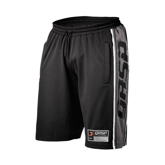 Gaspari Raw Mesh Shorts black/grey M