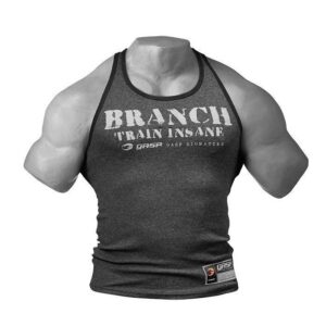 Gaspari Rib T-back antracite melange
