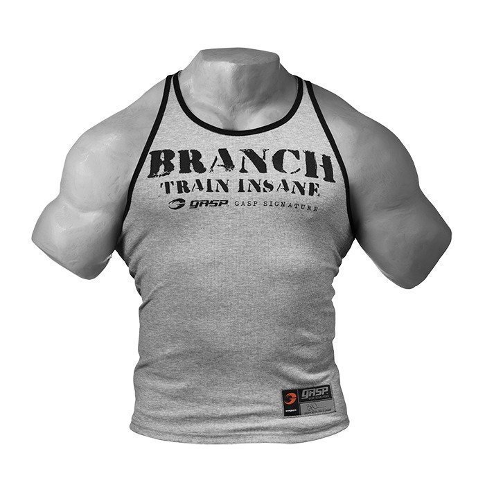 Gaspari Rib T-back grey melange