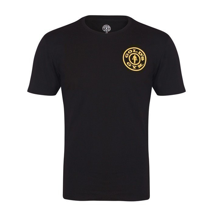 Gold's Gym Crew Neck Chest Logo Tee black L