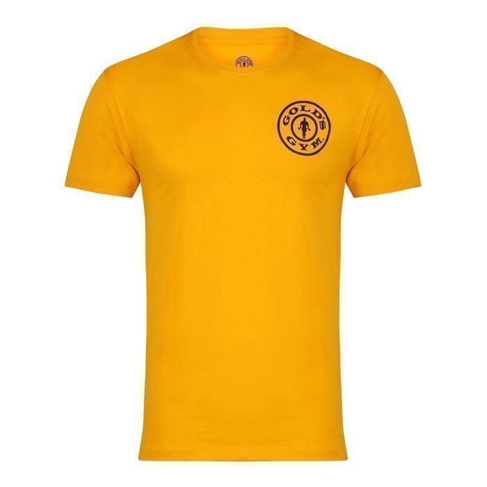 Gold's Gym Crew Neck Chest Logo Tee gold L