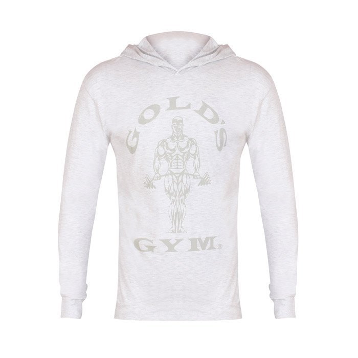 Gold's Gym LS Hood Top Wht L