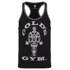 Gold's Gym Muscle Joe Contrast Stringer black/grey XL
