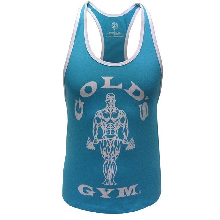 Gold's Gym Muscle Joe Ladies Stringer Turquoise L