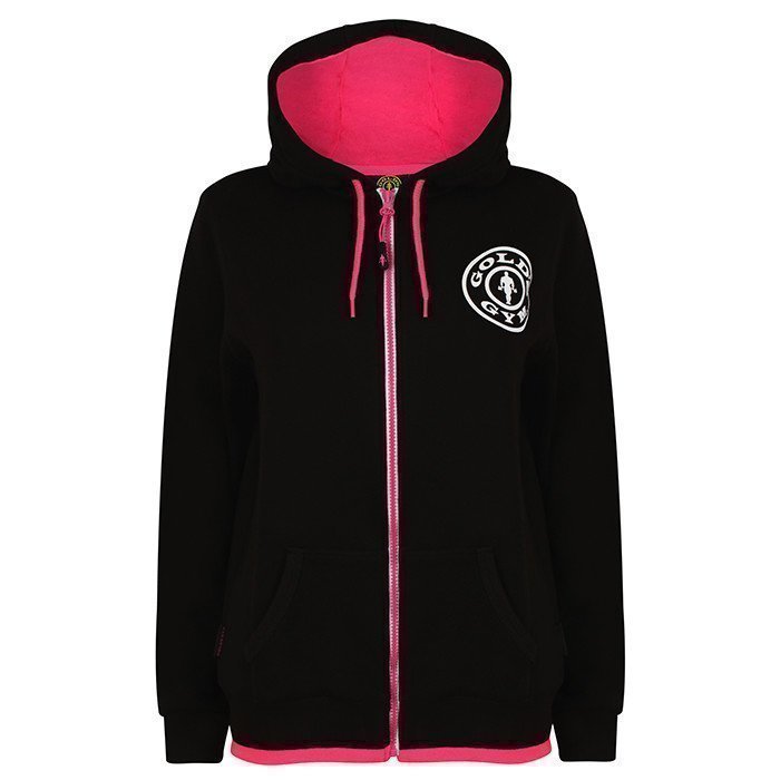 Gold's Gym Muscle Joe Ladies Zip Hoodie black L