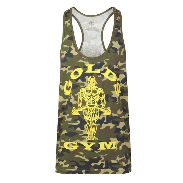 Gold's Gym Muscle Joe Premium Stringer Green/Camo L