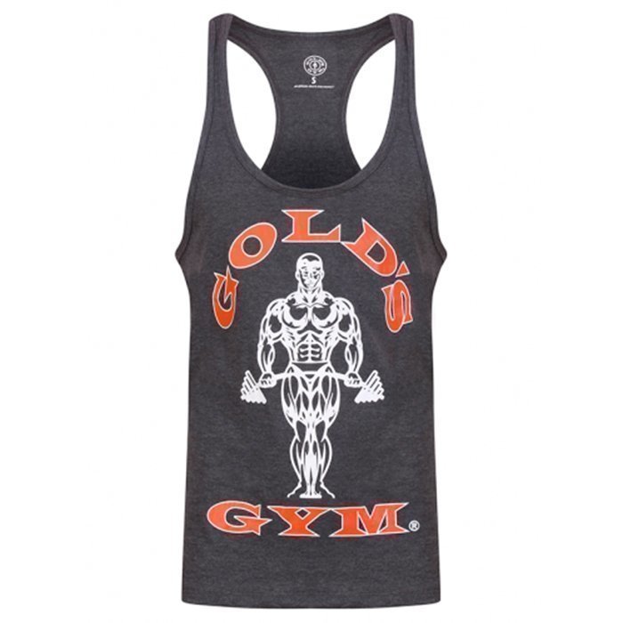 Gold's Gym Muscle Joe Stringer Charcoal / Red L