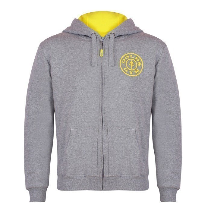 Gold's Gym Muscle Joe Zip Hoodie grey L