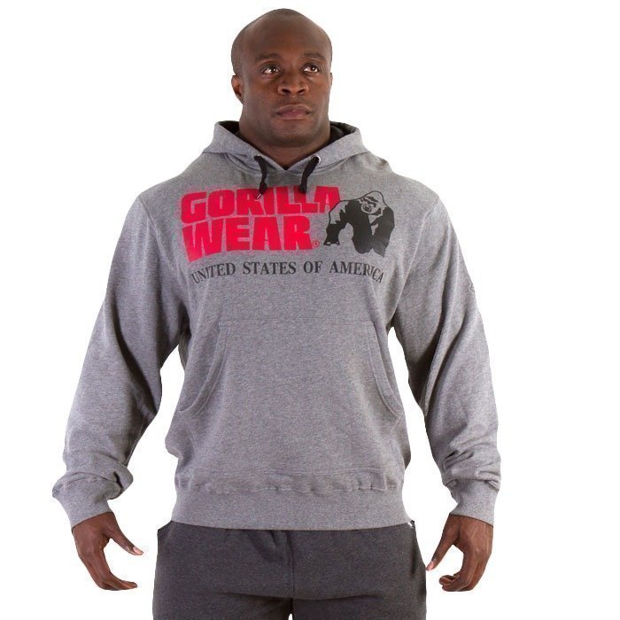 Gorilla Wear Classic Hooded Top grey L