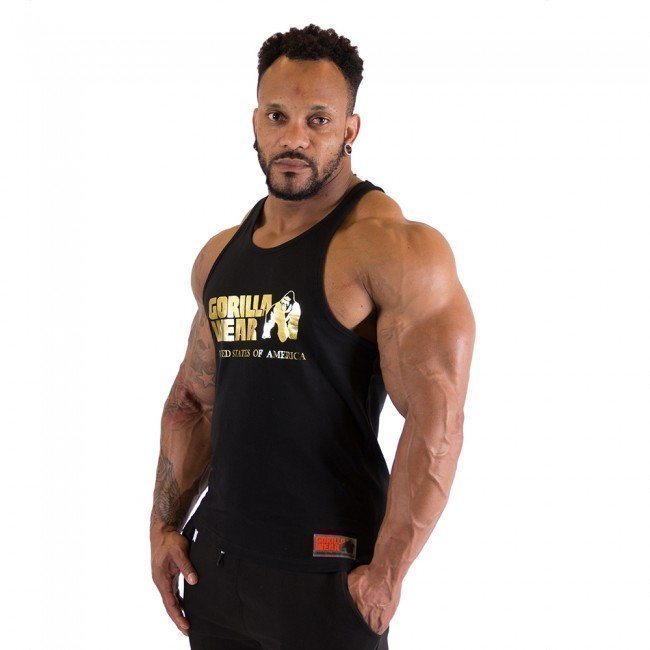 Gorilla Wear Classic Tank Top Black/Gold L