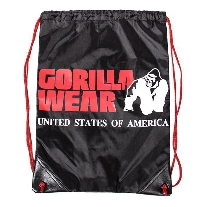 Gorilla Wear GW Drawstring Bag black/red