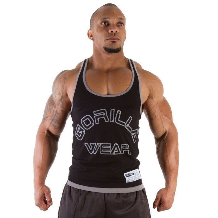 Gorilla Wear Logo Stringer Tank Top black L