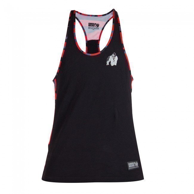 Gorilla Wear Sacramento Mesh Tank Top Red/Black L