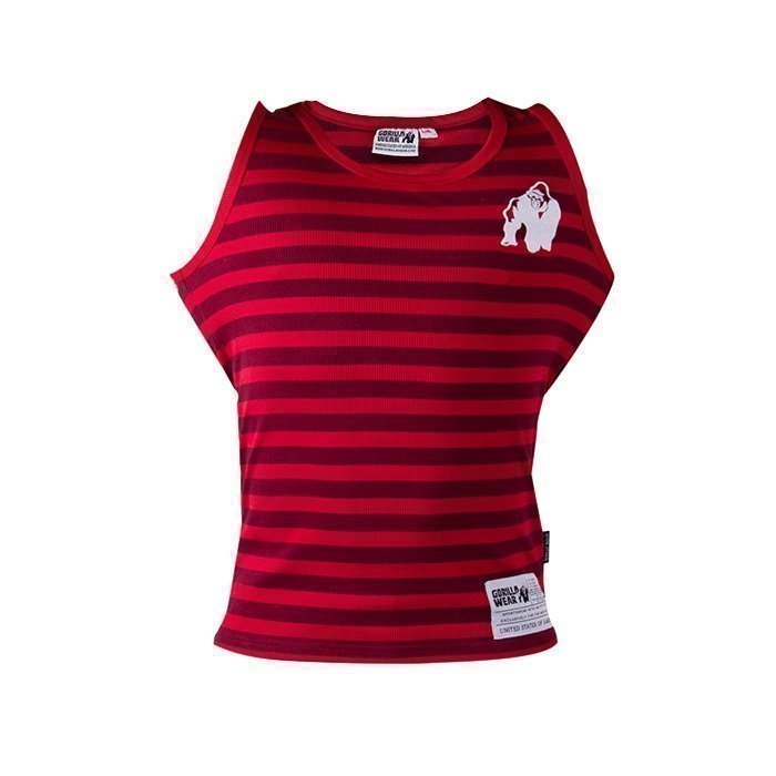 Gorilla Wear Stripe Tank Top red