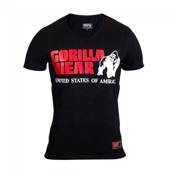 Gorilla Wear Utah V-Neck Tee Black L