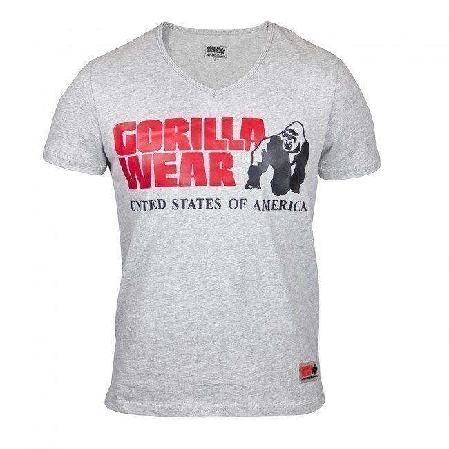 Gorilla Wear Utah V-Neck Tee Grey L