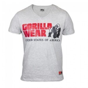 Gorilla Wear Utah V-Neck Tee Grey XXXXL