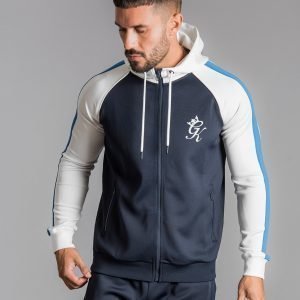 Gym King Colour Block Poly Full Zip Huppari Laivastonsininen