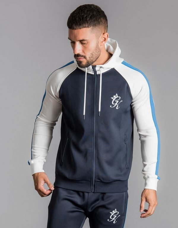 Gym King Colour Block Poly Full Zip Huppari Laivastonsininen