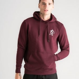 Gym King Fleece Overhead Hoodie Burgundy